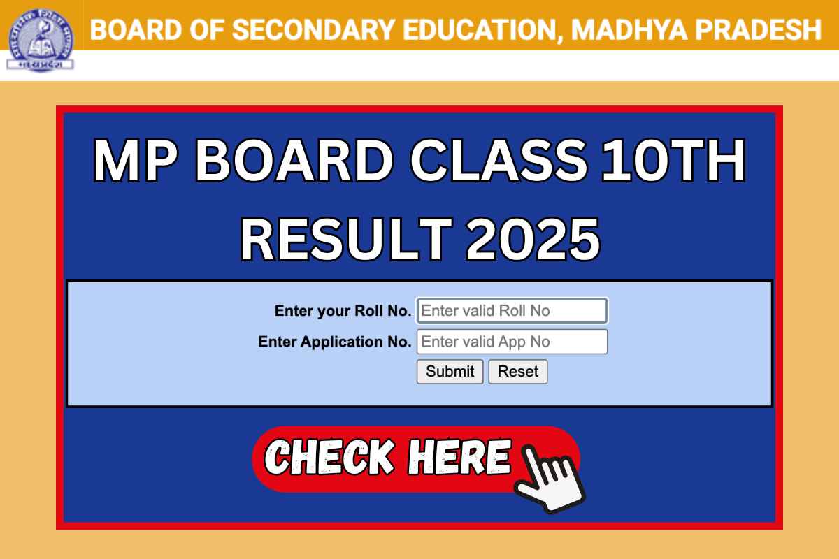 MP Board Class 10th Result 2025