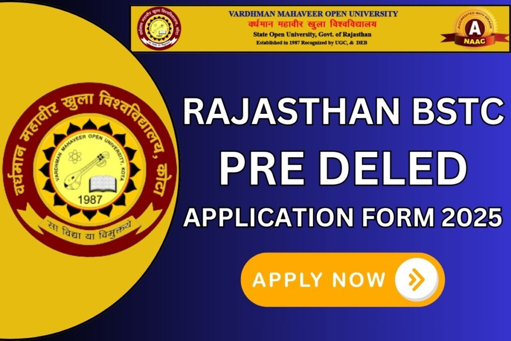 Rajasthan BSTC Pre Deled Application Form 2025